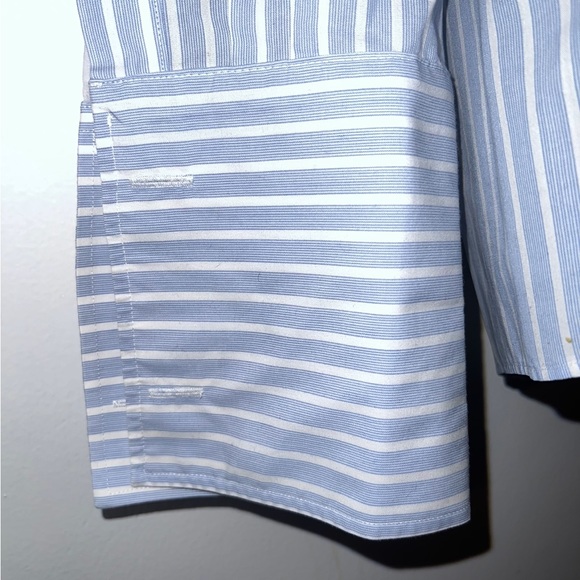 Joseph & Feiss Men's Non-Iron Fitted Striped Button Down - Picture 6 of 9